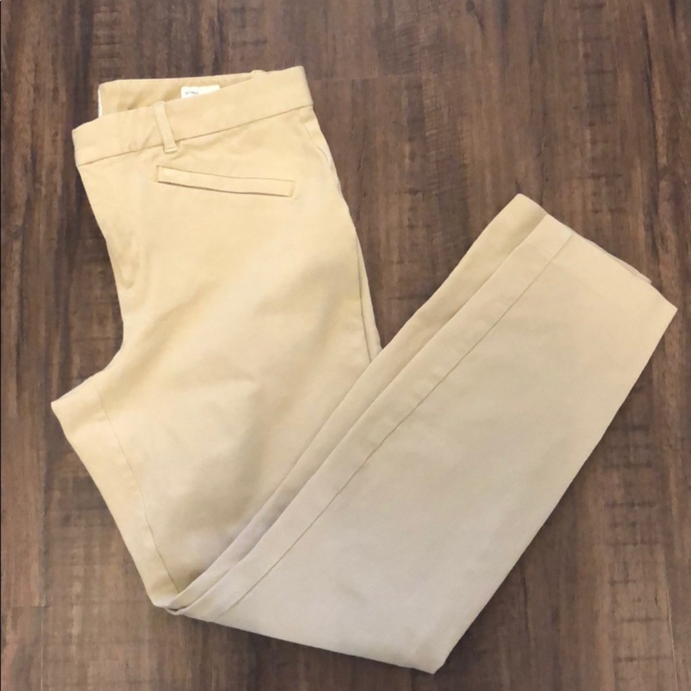 Khaki skinny ankle pant